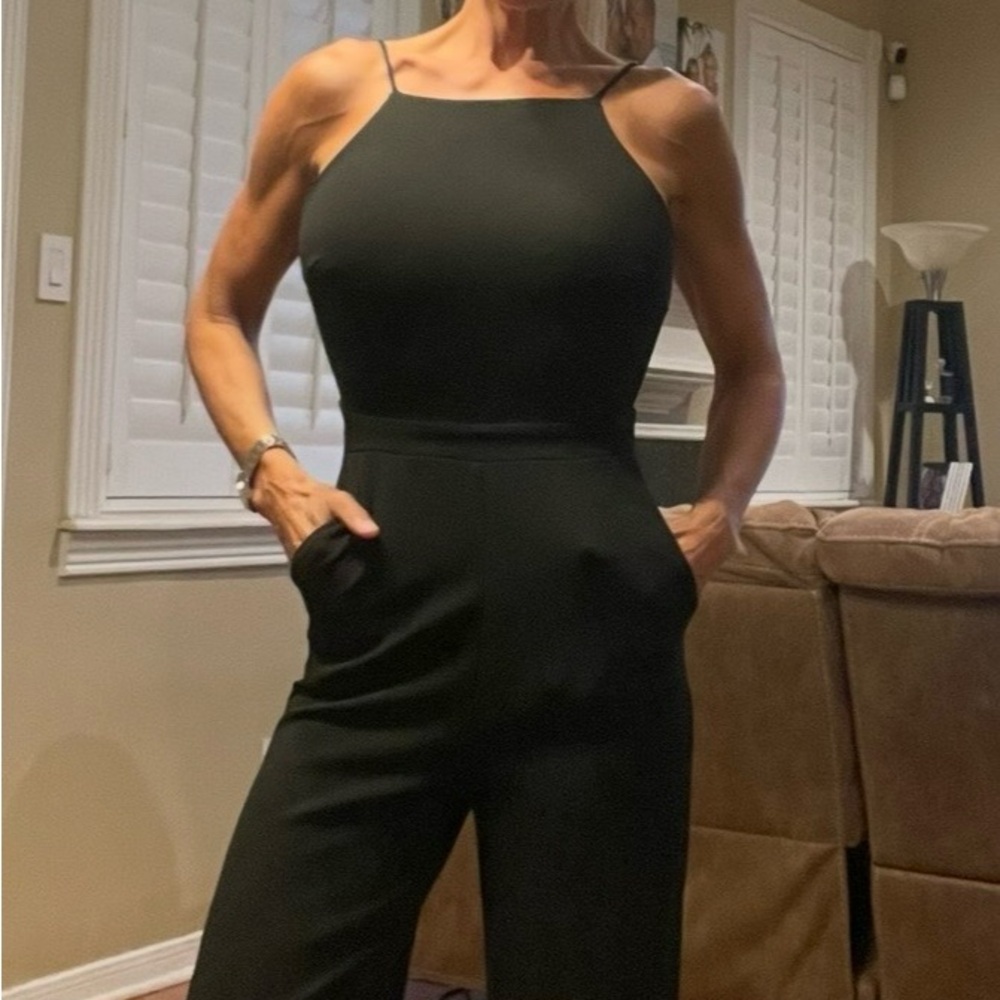 Lulu's Classic Black Jumpsuit - Picture 5 of 14
